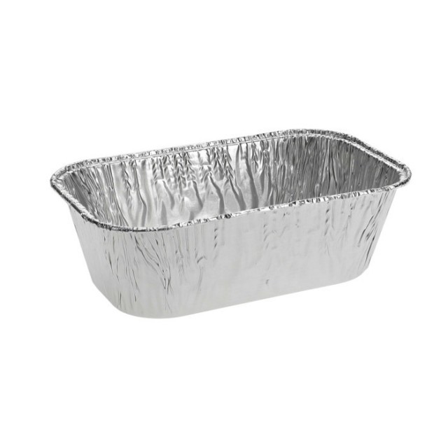 Pactiv 61635 16 oz (1 lb) Aluminum Loaf Pan, 6″ x3.5″ x2″ | 1000 Per Case