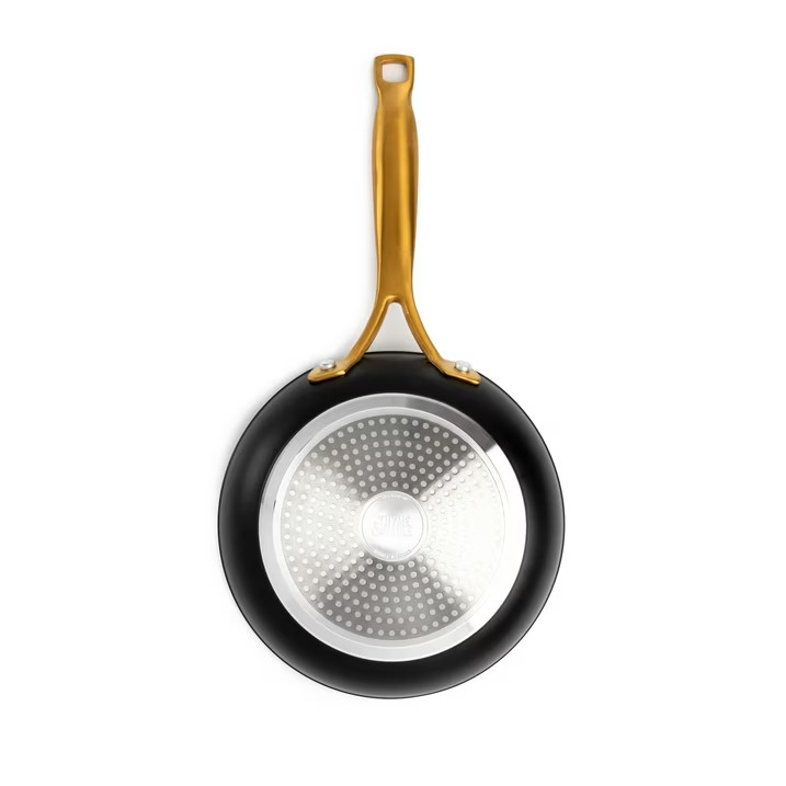 Thyme & Table Non-Stick 8-Inch Fry Pan, Signature Collection Black & Gold