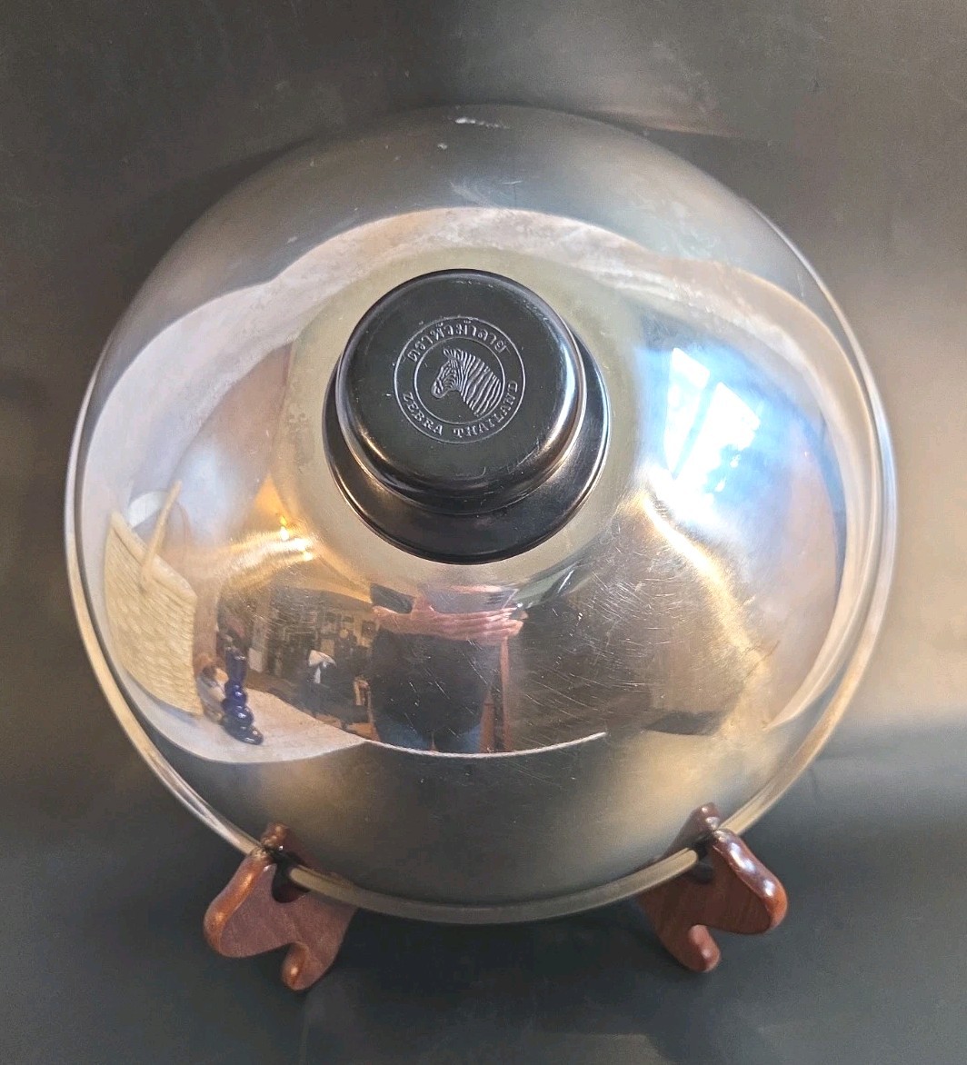 Zebra Thailand 11 Stainless Steel Replacement Lid Bakelite Knob Pot Pan Cover