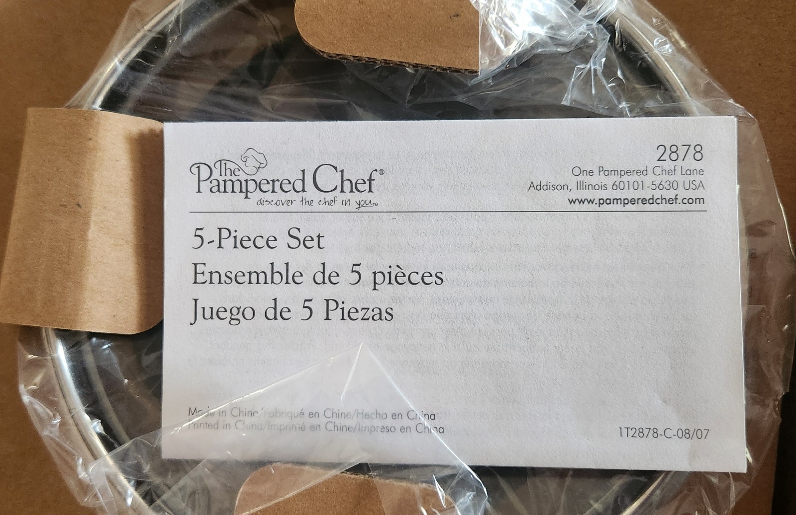 PAMPERED CHEFF STAINLESS STEEL SS 5 PC COOKWARE SET 2878 RETIRED NIB NEW