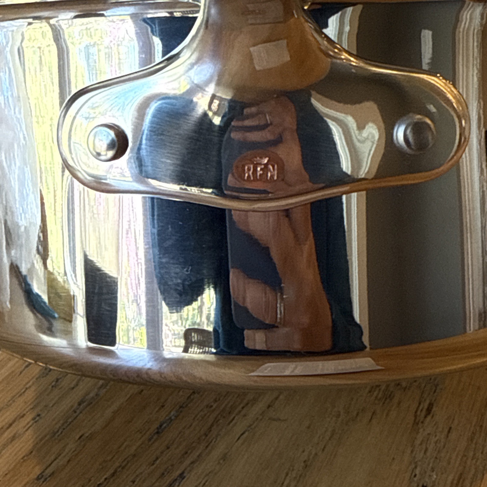 Brand New Ruffoni Pot 3qt Copper Core Premium Stainless Steel w/ Lid- Italy