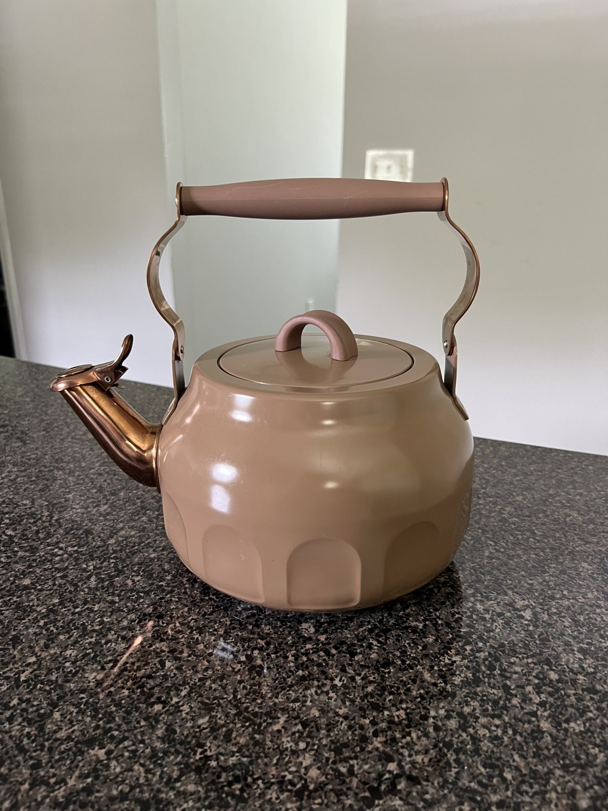 Hearth & Hand™ Magnolia 2-Quart Stainless Steel Teapot with Copper Accents new
