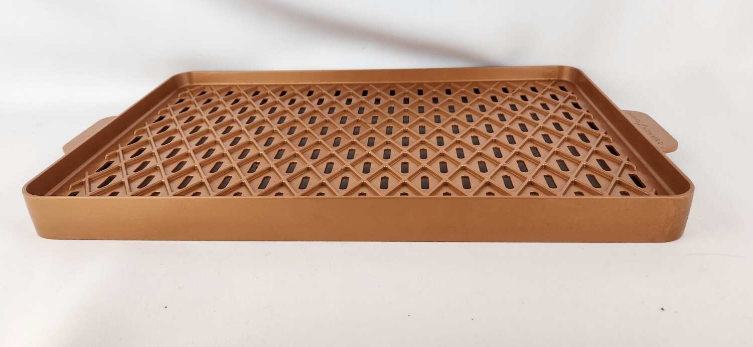 Copper Chef X- Design Barbecue Pan 12”x 18” Grill Cooking Sheet Drip Through Bbq