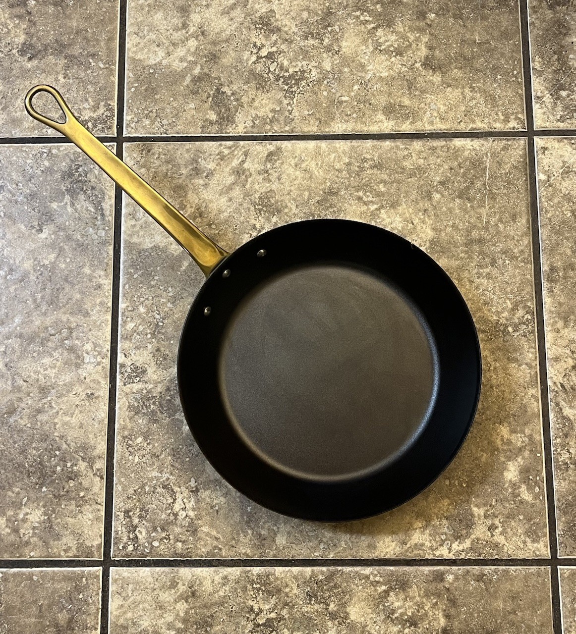 Made In Cookware X Tom Colicchio Carbon Steel Brass Handle Frying Pan 11 inch