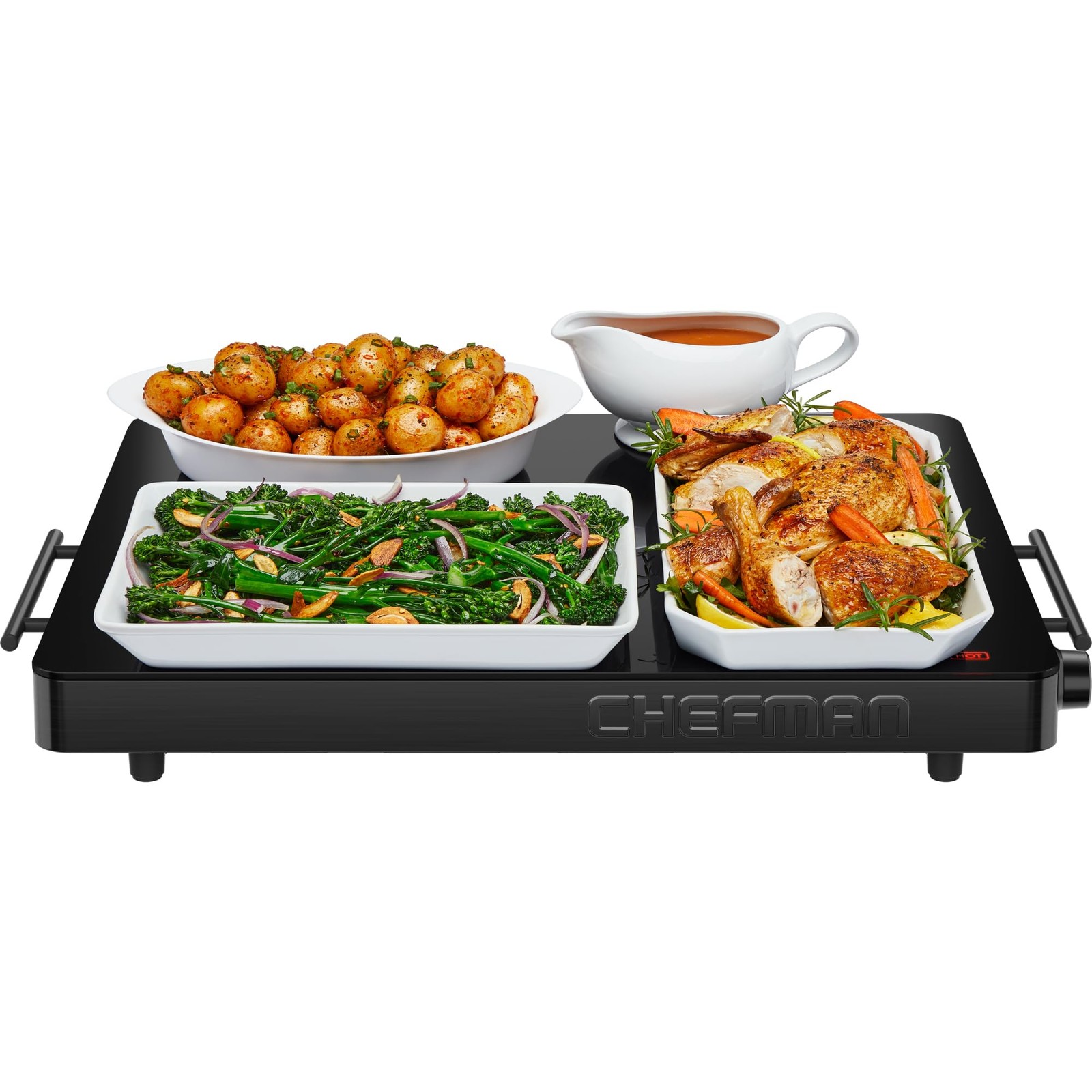 Warming Tray with Adjustable Temperature Control, Perfect For Buffets, Restau…