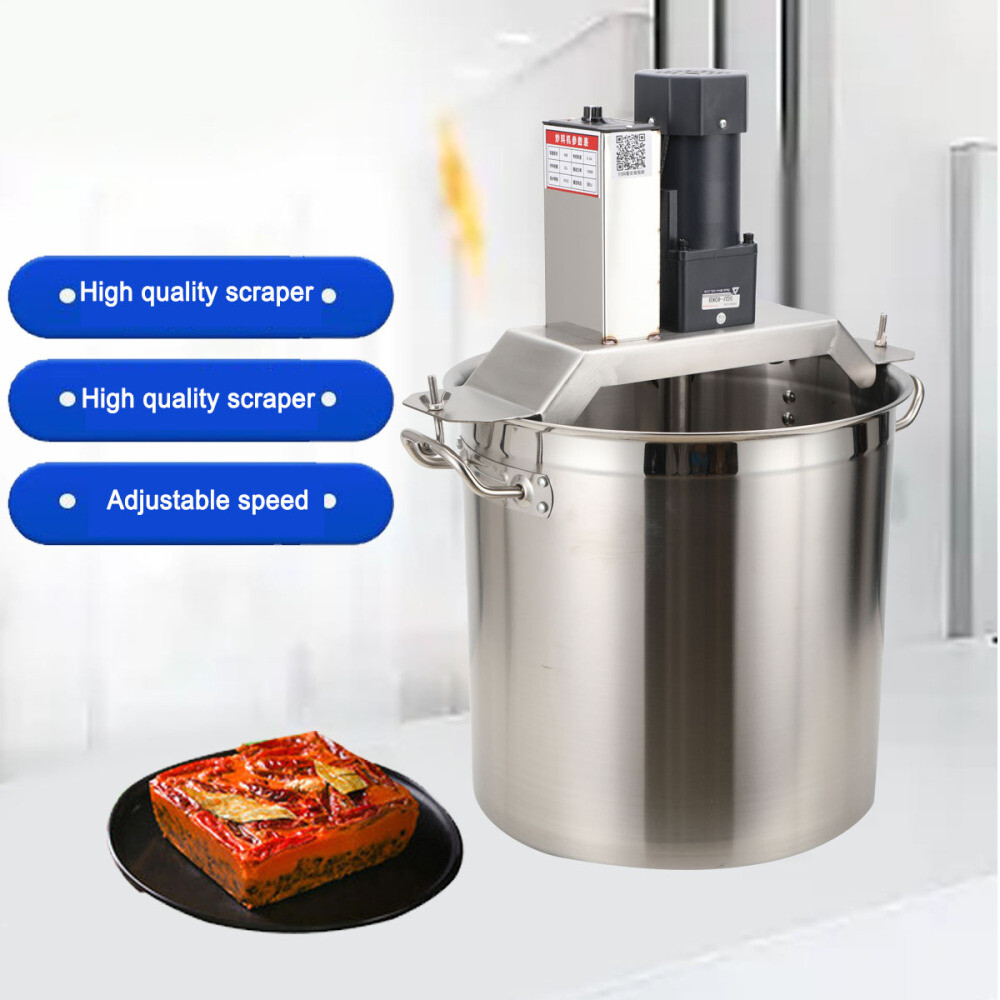 Automatic Food Mixer 110V Stainless Steel Food Mixer Hot Pot Stirrer Cooking