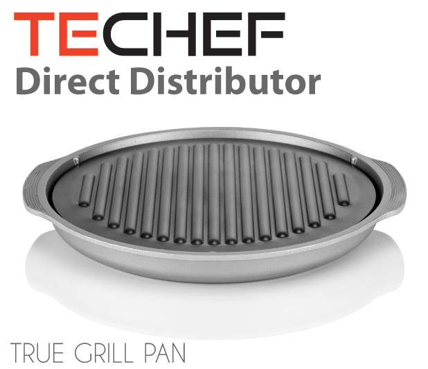 TECHEF – TRUE GRILL PAN – Stovetop Nonstick Indoor/Outdoor Smokeless BBQ Grill