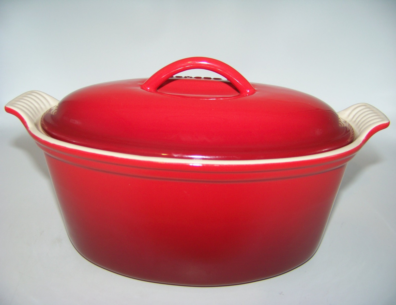 Le Creuset Stoneware Terrine Dish With Lid Red Cerise (20cm) NEW