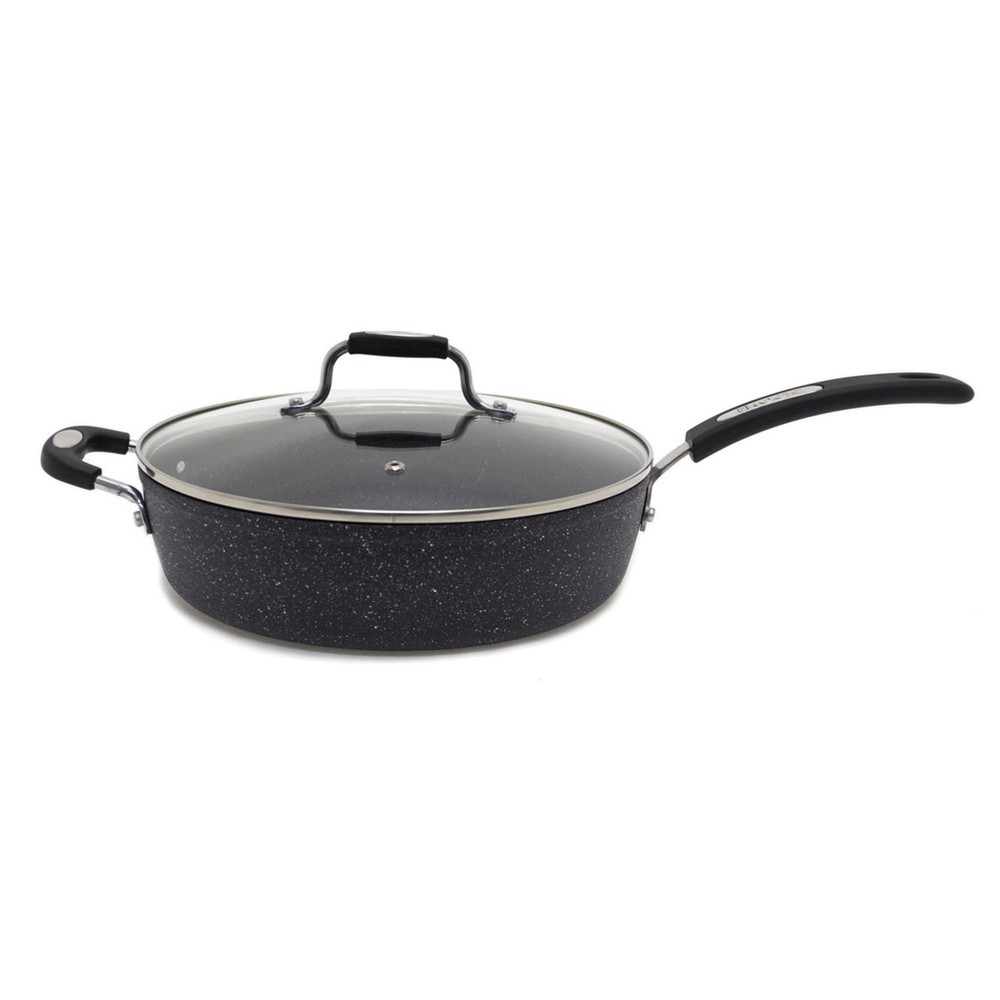 Starfrit The Rock 12-Inch Deep Fry Pan – Non-Stick, Durable & Easy-to-Clean