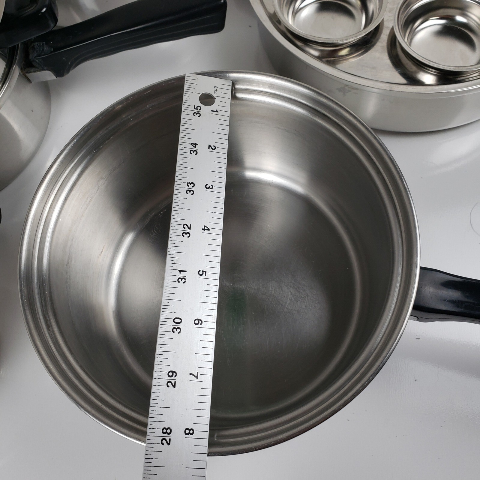 Nobility 13 PC Stainless Steel Cookware Set Pots Pans Egg Poacher Double Boiler