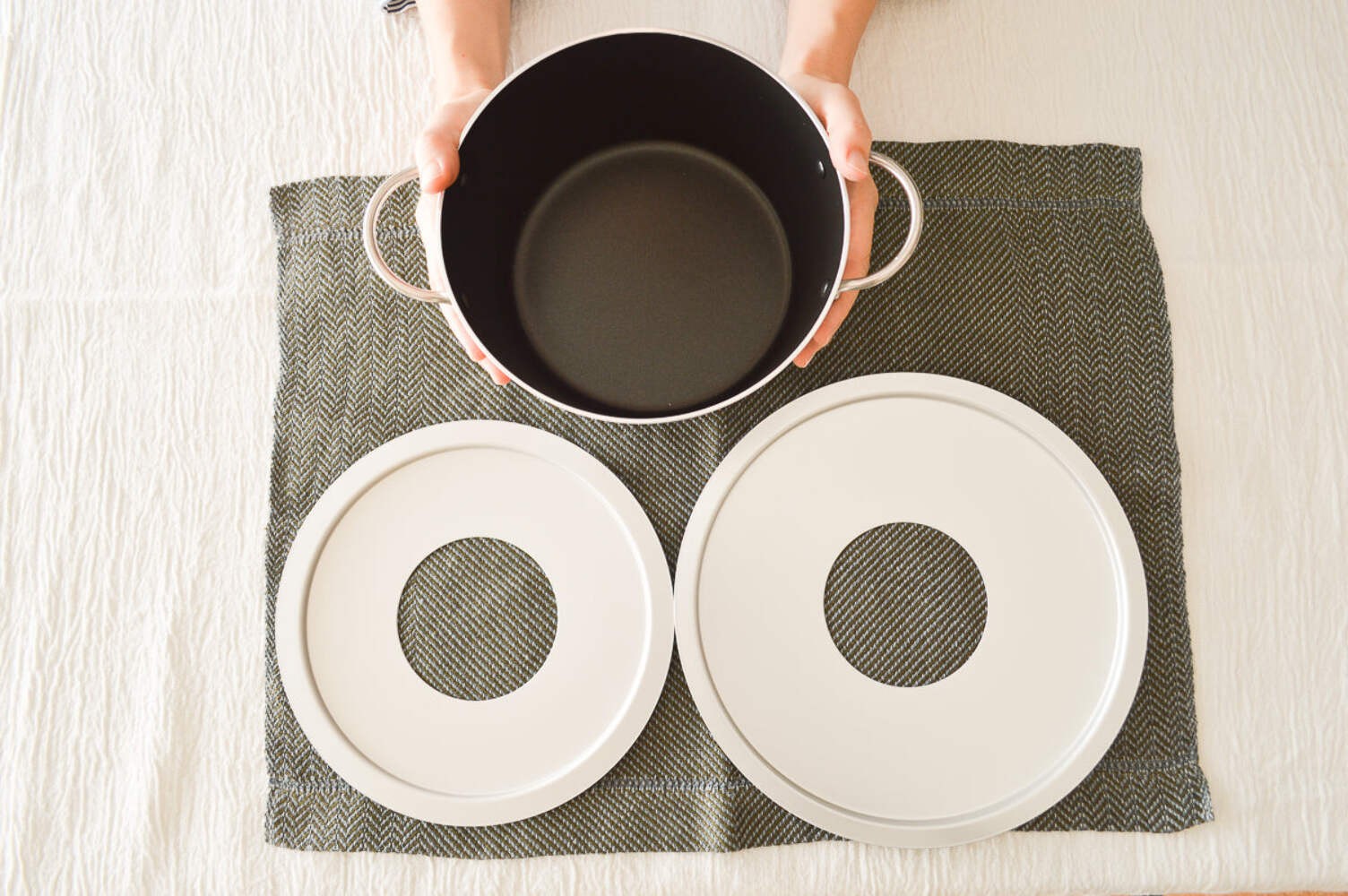 Aluminum Steaming Plate – Steamer Adapter for Pot
