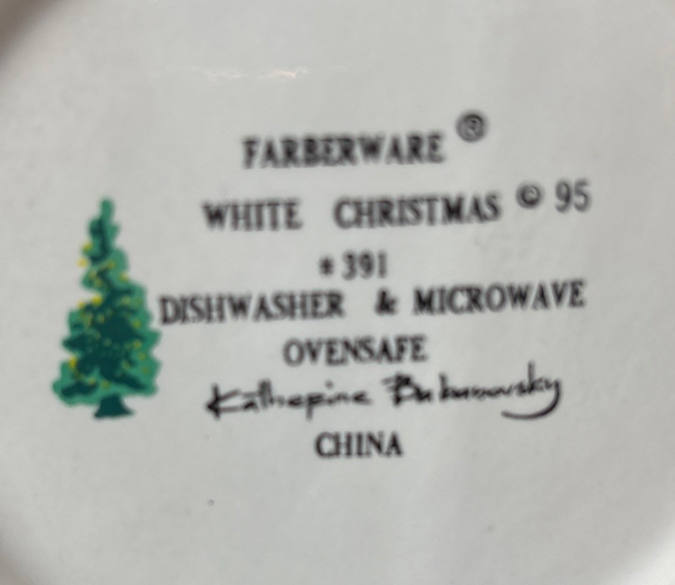 Farberware 1995 White Christmas Tea/Coffee/Chocolate Pot #391