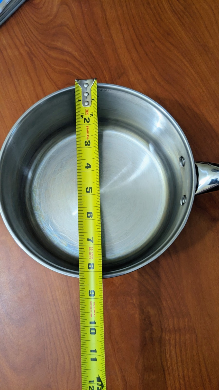 T-fal 3.2 QT Induction Stainless Steel Saute Pan ONLY NO LID