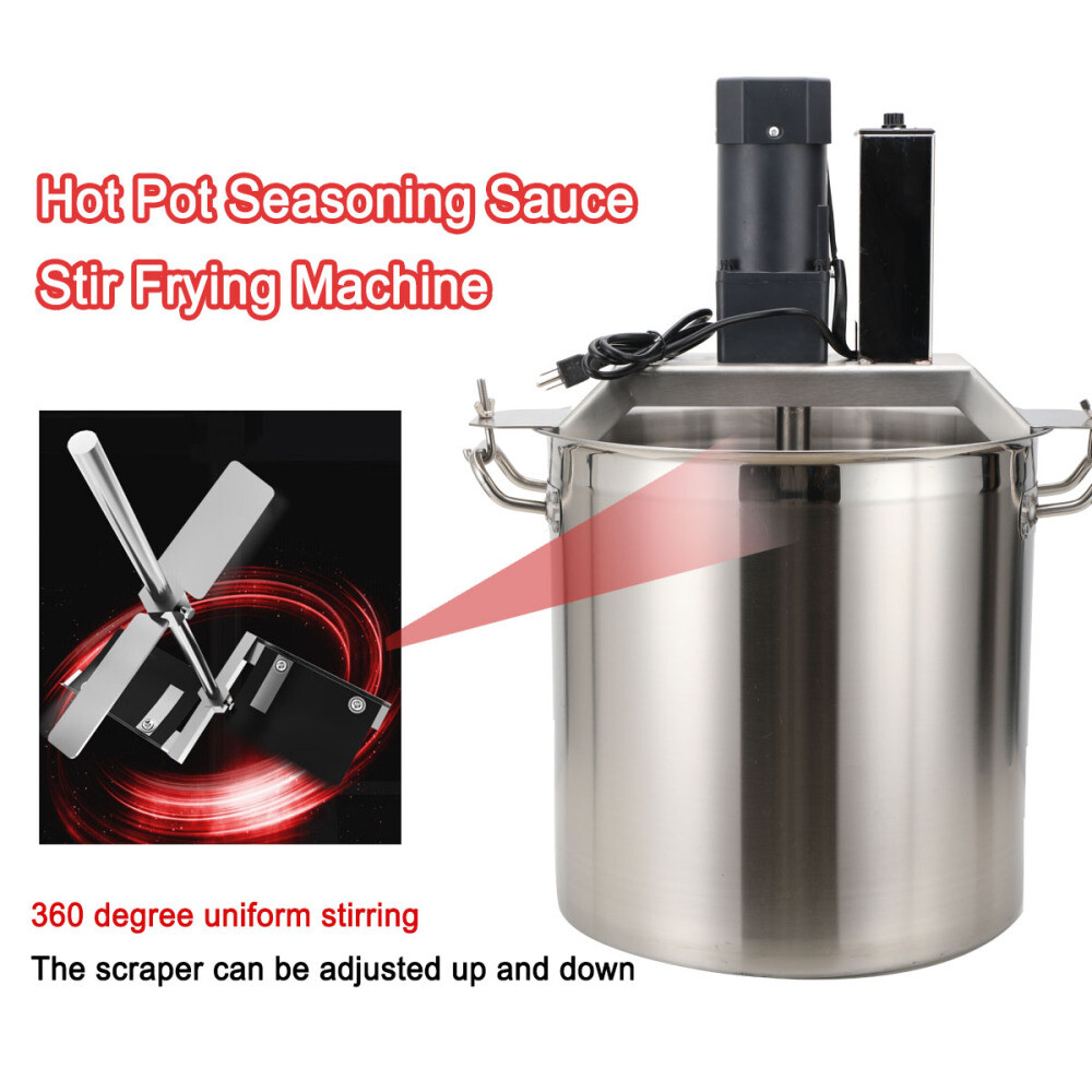 Automatic Food Mixer 110V Stainless Steel Food Mixer Hot Pot Stirrer Cooking