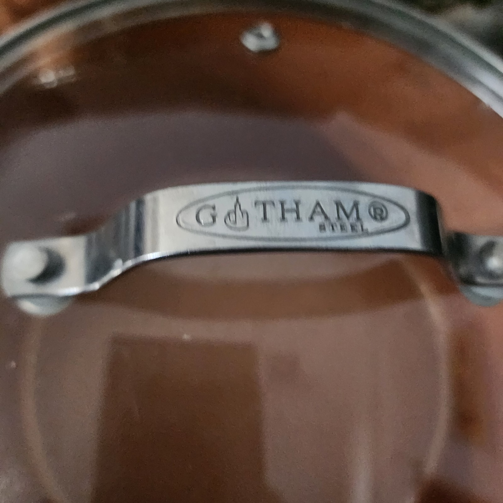 Gotham Steel Hammered Copper Non-Stick Cookware Set – 3 Pieces with Lids