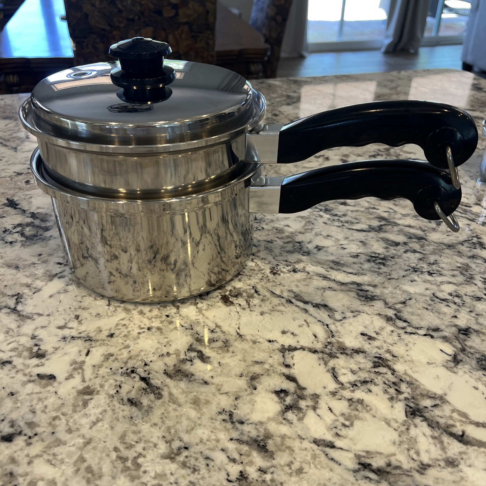 SALADMASTER 3qt Saucepan With Steamer & Vapo Lid TP304-316 Stainless Steel