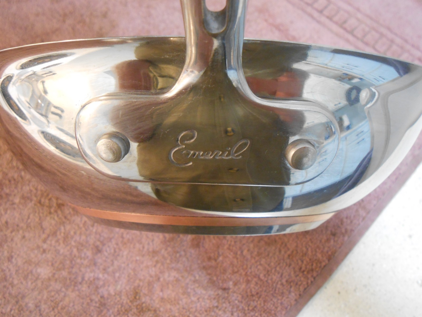 EMERIL 8″ Chefs Skillet Stainless/Copper VERY CLEAN & SHINY