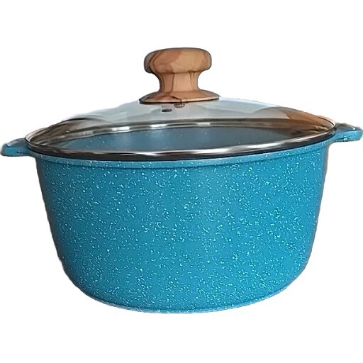 Pioneer Woman ~ TEAL SPECKLE ~ 5 Quart Dutch Oven w/Lid ~ Cast Aluminum Pan