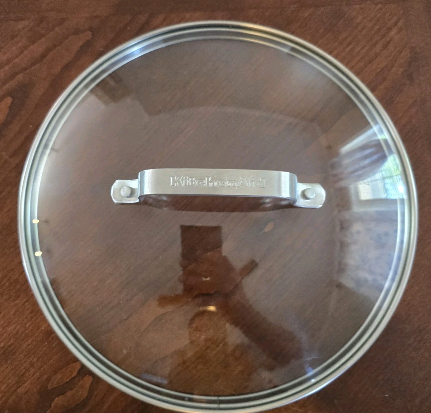 KitchenAid Replacement Lid 9 – 3/4″ Skillet Pan Pot Cover Glass Stainless Steel