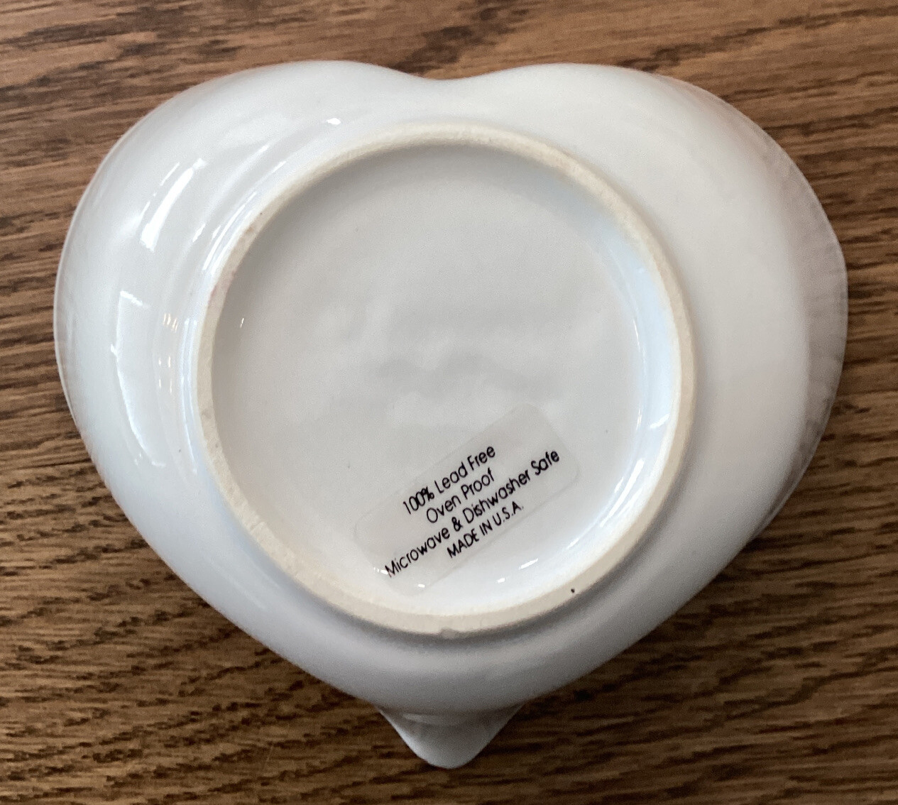 Chaparral Heart Shaped Stoneware Christmas Baking Dish Bowl 5.5″ X 4.5″ X 2″ USA