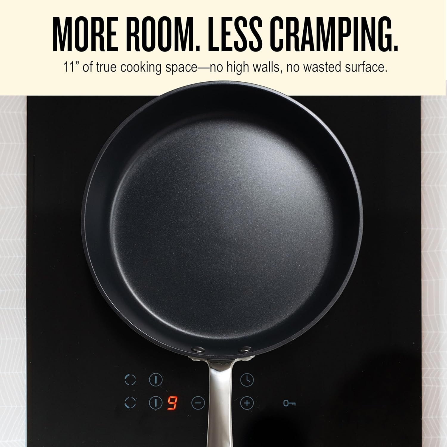 Maestro 11” Non-Toxic Ceramic Nonstick Frying Pan – Oven & Induction Safe Skille
