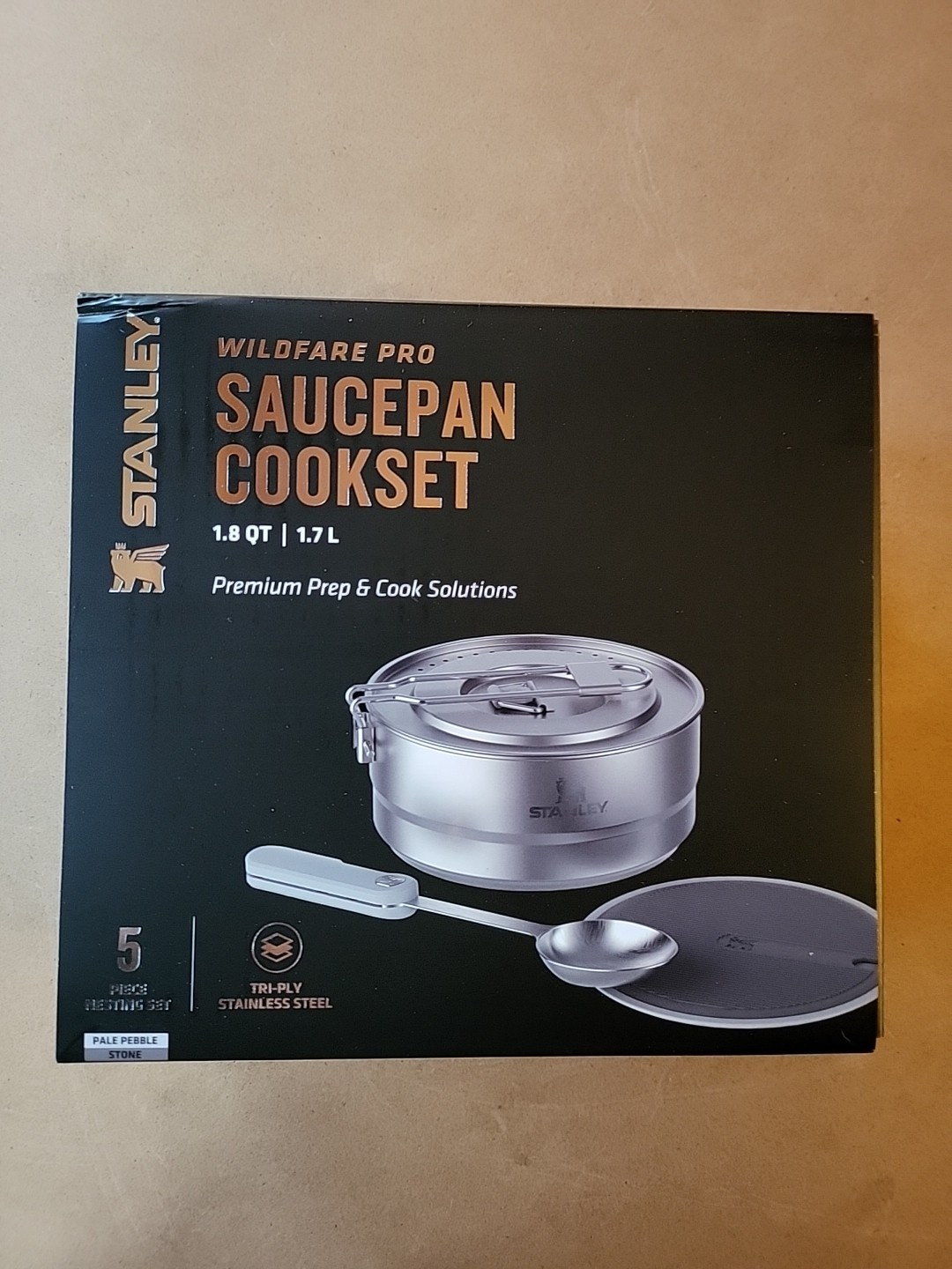 Stanley Wildfare Pro Saucepan 1.8 Qt Cookset 5 Pc Nesting Set