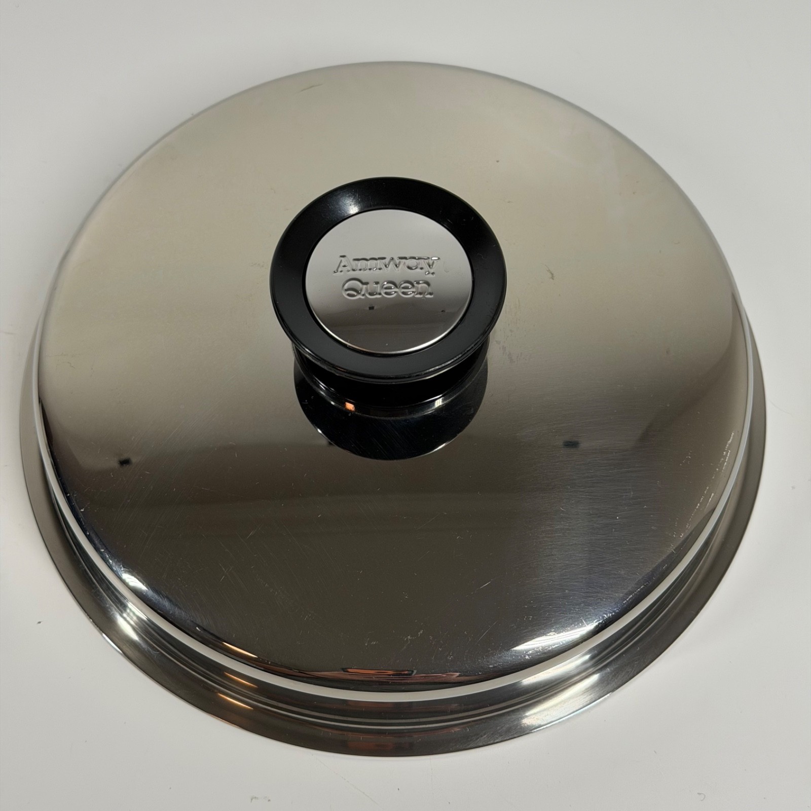 VTG 8” Amway Queen Stainless 1.5 Qt Saute Pan & 2.5 Qt Sauce Pan Set w/ Lid