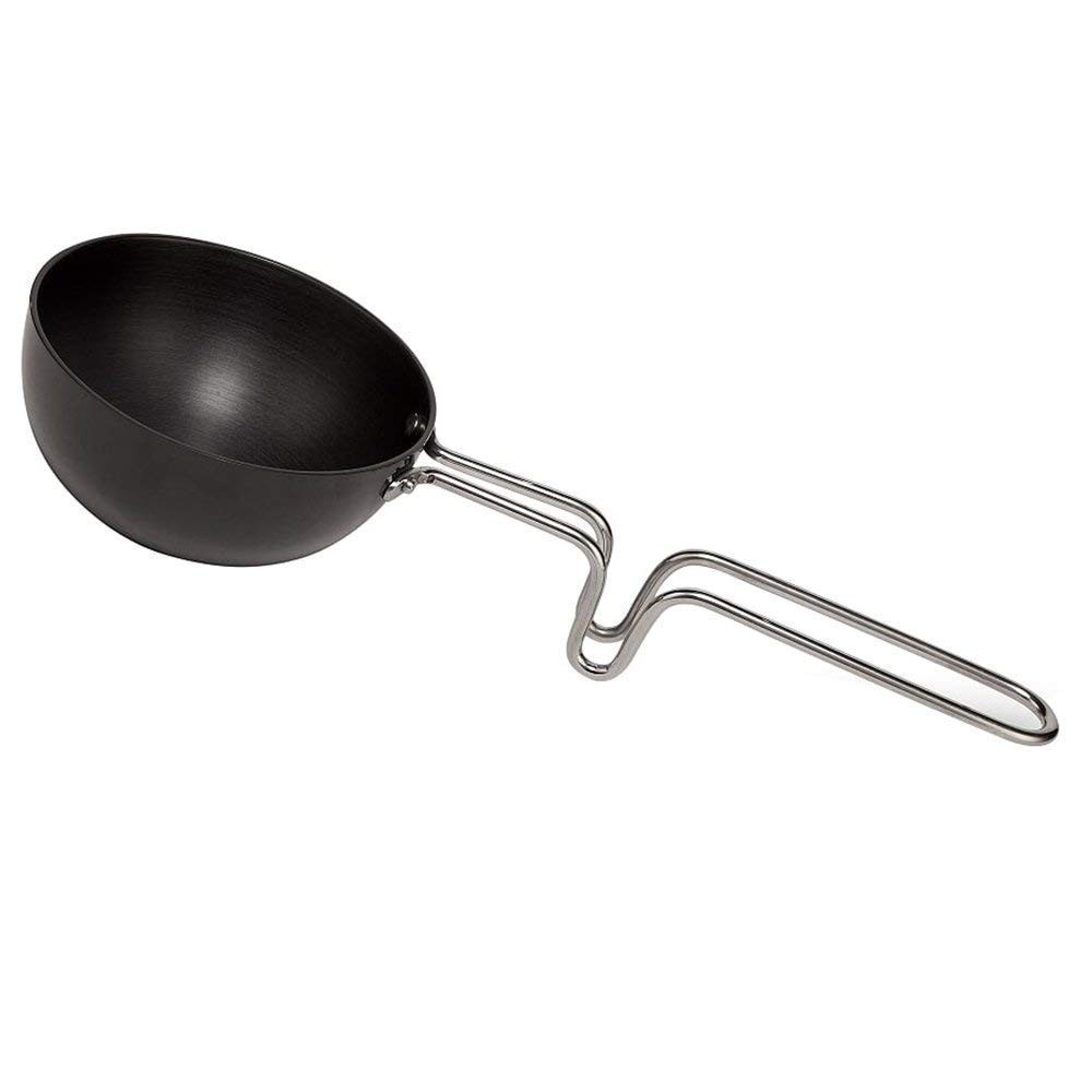 Hard Anodized Aluminium Mini Fry Pan Dal Tadka Skillet Black Cooking Pan