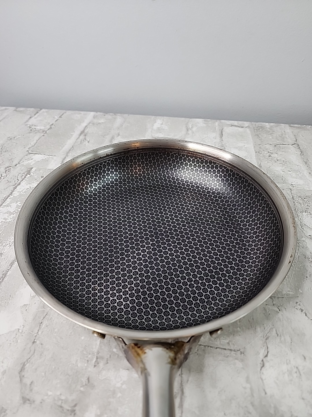 Oster Modessa 9.5″ Nonstick Stainless Steel Frying Pan Silver