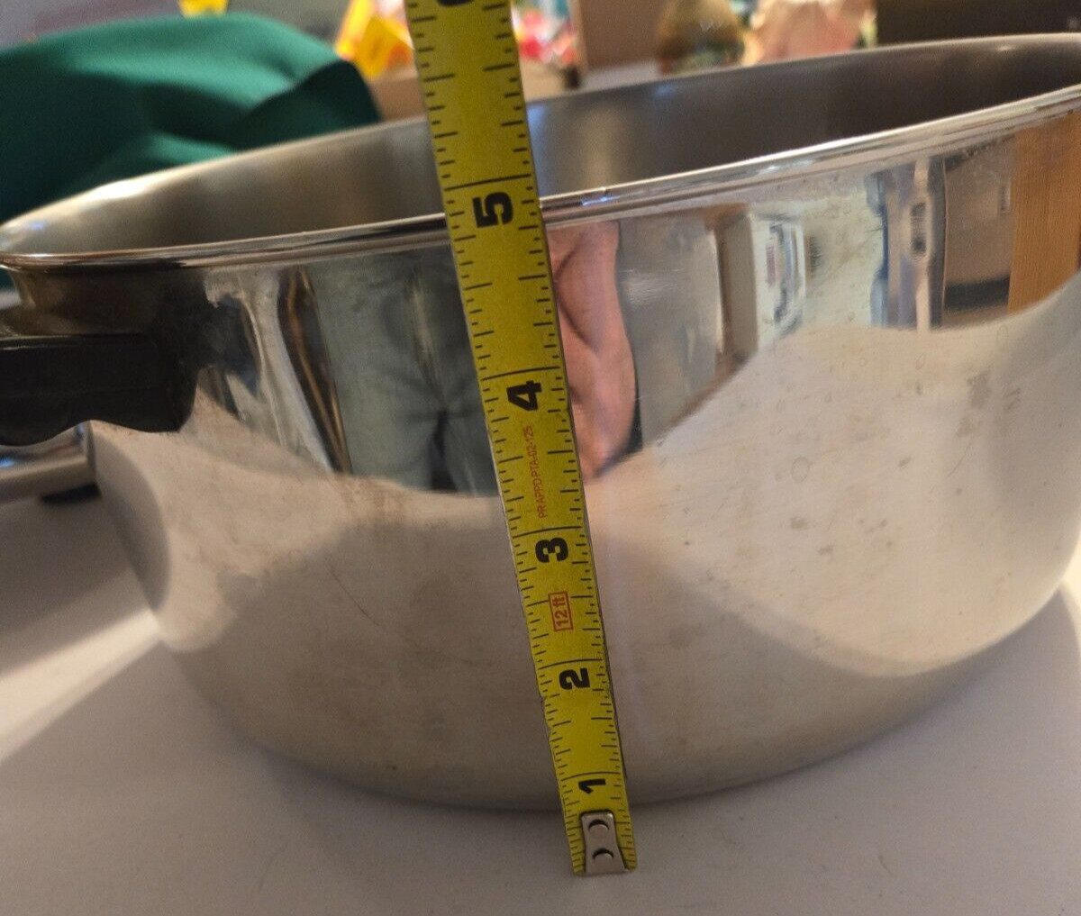 FARBERWARE 6 quart POT pan NO Lid aluminum clad stainless steel