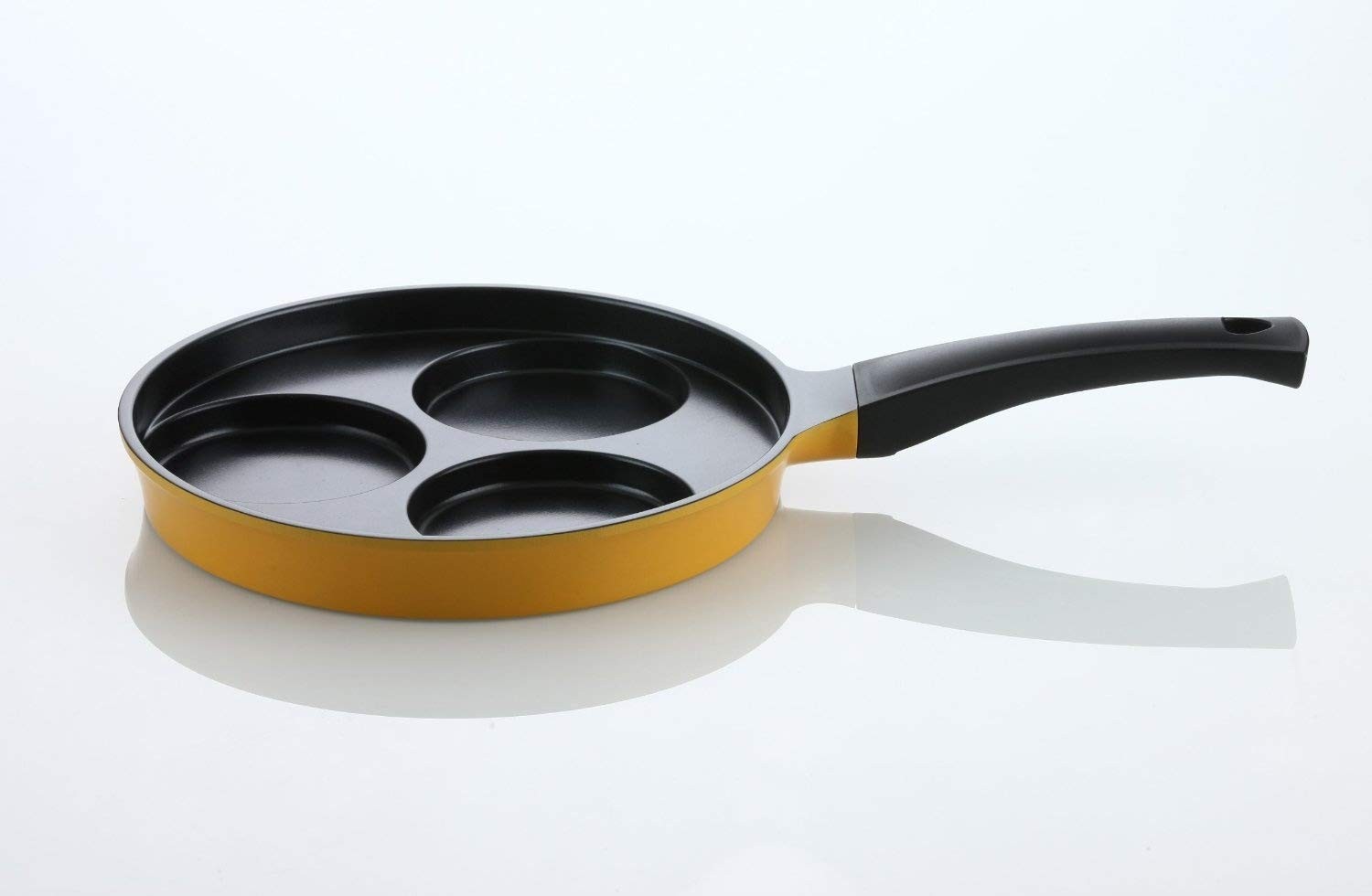 Flamekiss 9.5″ Orange Ceramic Coated Nonstick 3-Cup Egg Cooker Pan by Amor, I…
