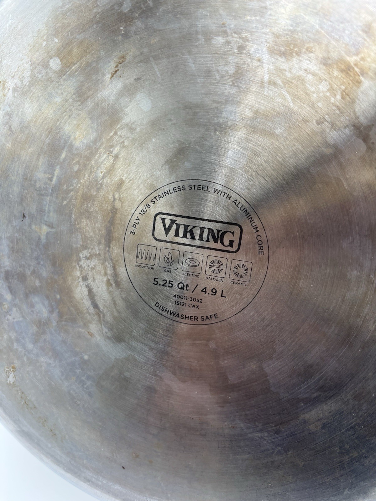 Viking Contemporary 3-Ply Frying Pan, 12 Inch Stainless Steel Kitchen Cookware,