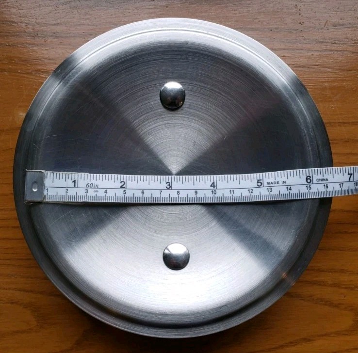 All-Clad Compatible Vintage Stainless Steel Lid Only – 7″ Outer by 6 1/4″ Inner