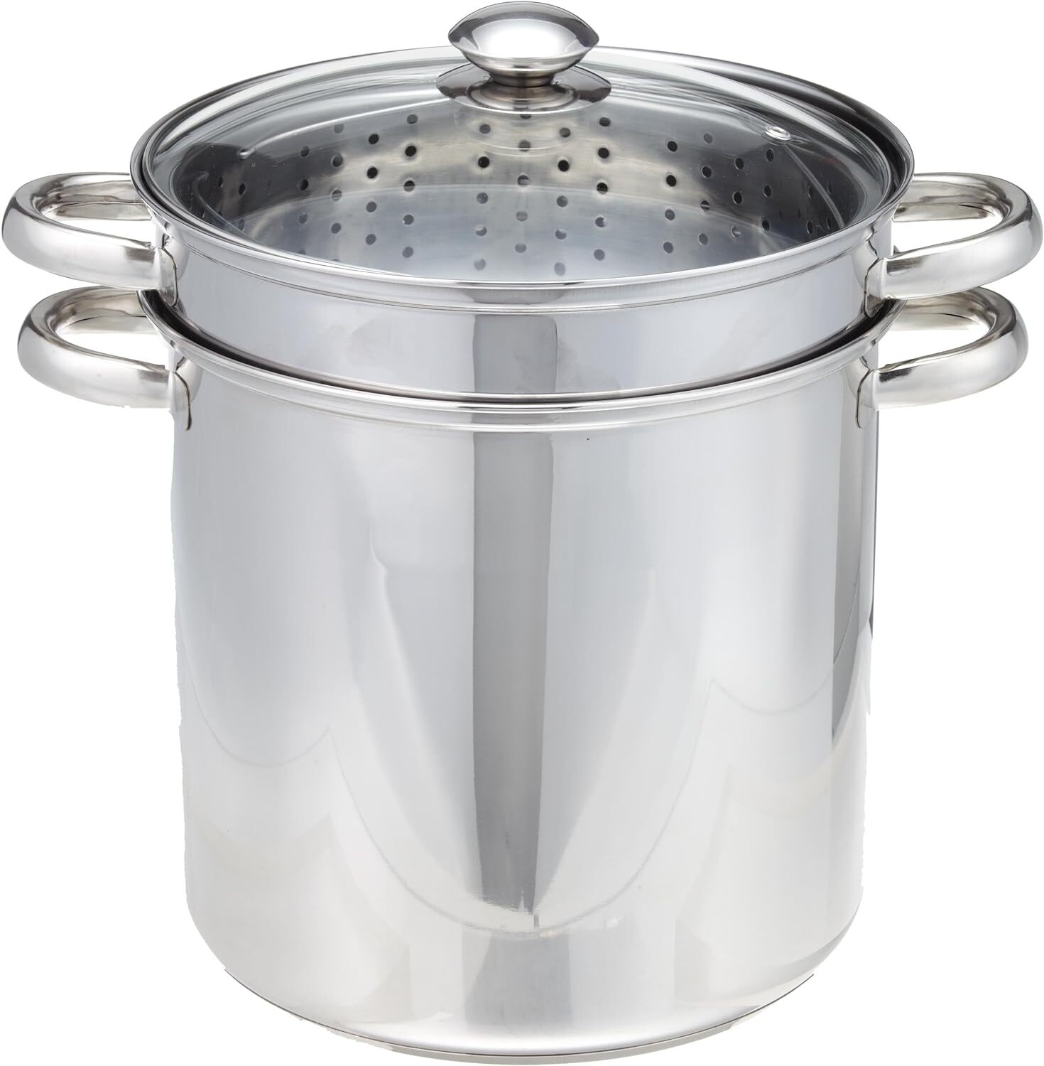12 Qt 4 Piece 18/10 Stainless Steel Multi-Cookware Set w/ Encapsulated Base