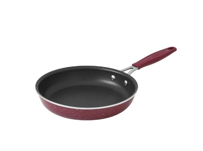 Pioneer Woman KEEPSAKE Floral Merlot ~ Enamel ~ Aluminum ~ 8″ Skillet Frypan