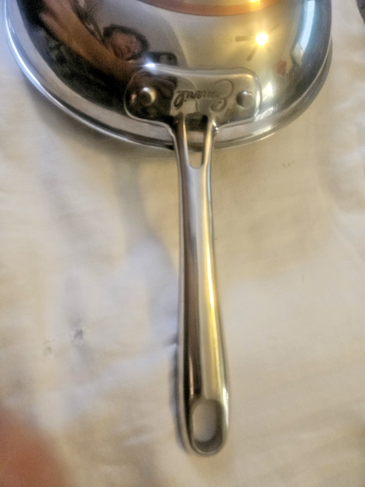 REDUCED! Emeril All Clad Copper Core Fry Saute Pan Skillet Stainless Steel 8 in