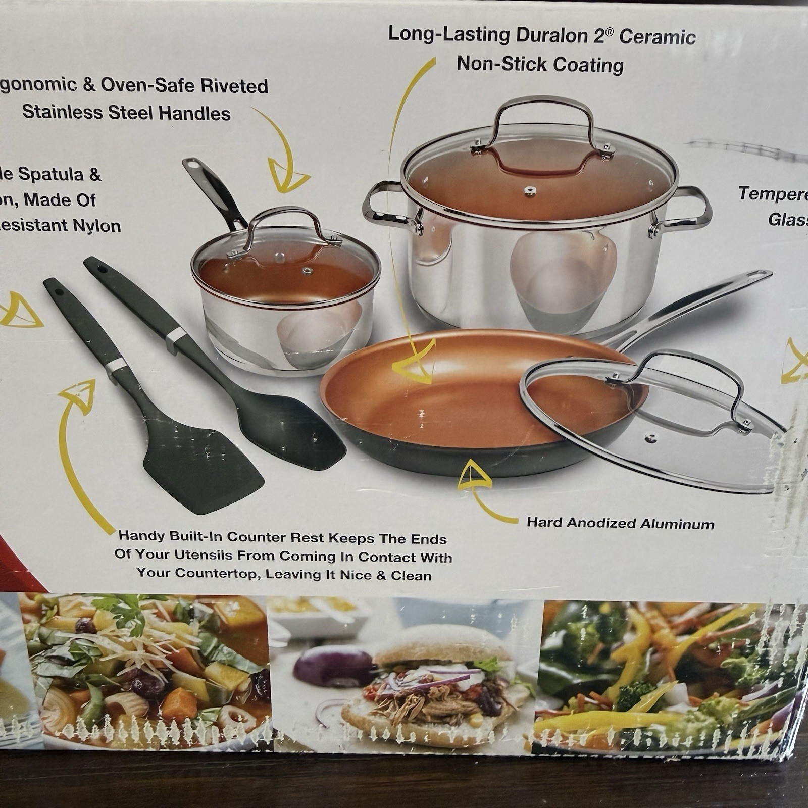 Nuwave 8 Pc Induction Cookware Set Nonstick Ceramic Duralon 2