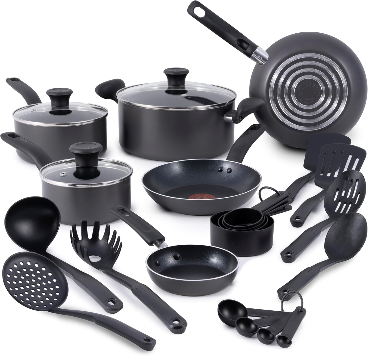 Nonstick Cookware 18 Piece Kitchen Cooking Fry Pans Saucepans Stockpots Skillet