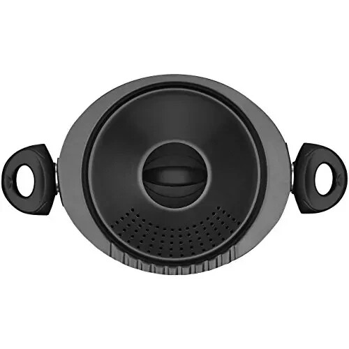 2 Bialetti Italian Essentials 5.5 QT / 5.2L Oval Nonstick Pasta Pot Black 07265