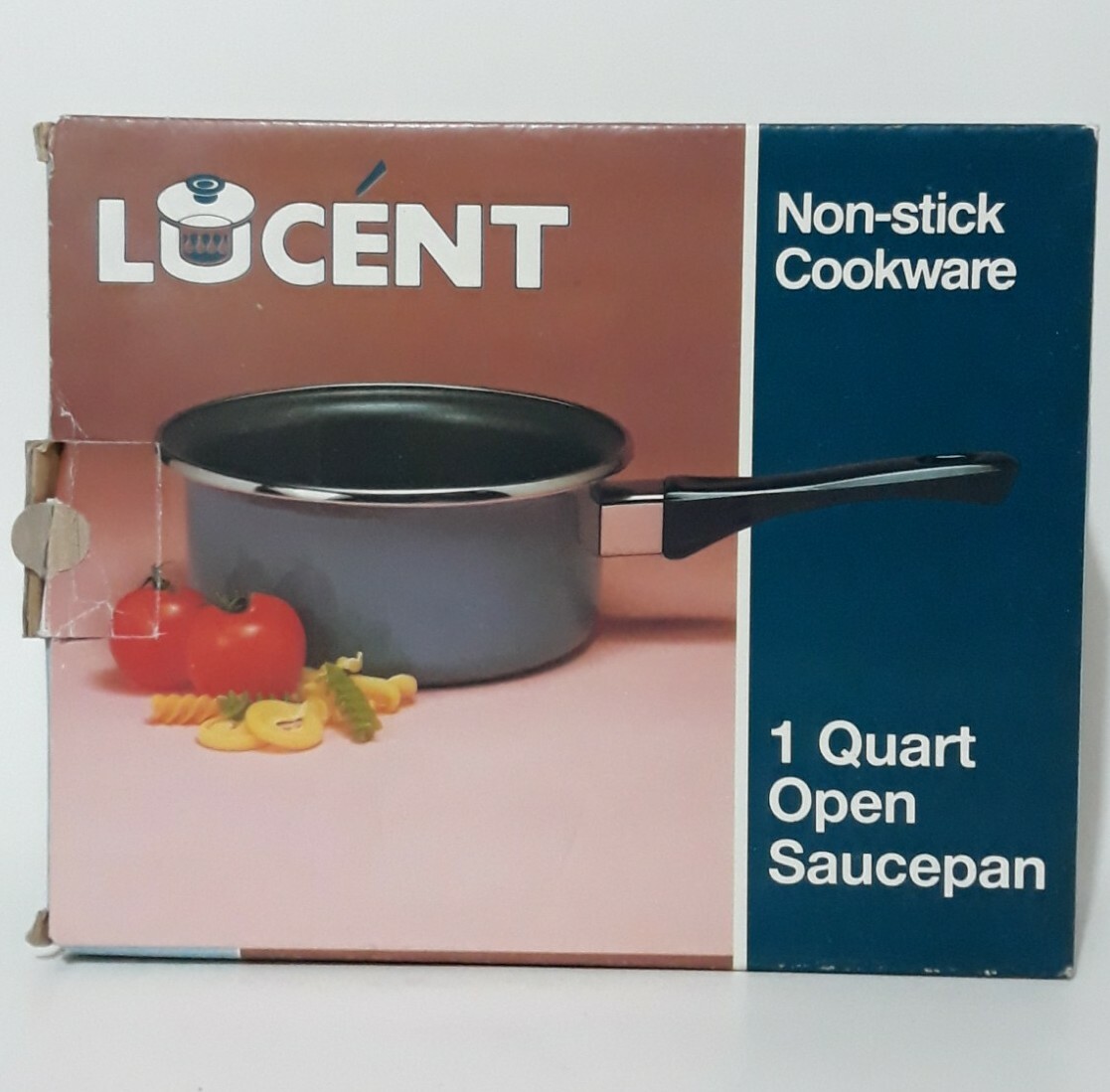 Lucent Non-Stick Cookware 1 Qt – 6 Inch Sate Blue Open Saucepan Made In Spain