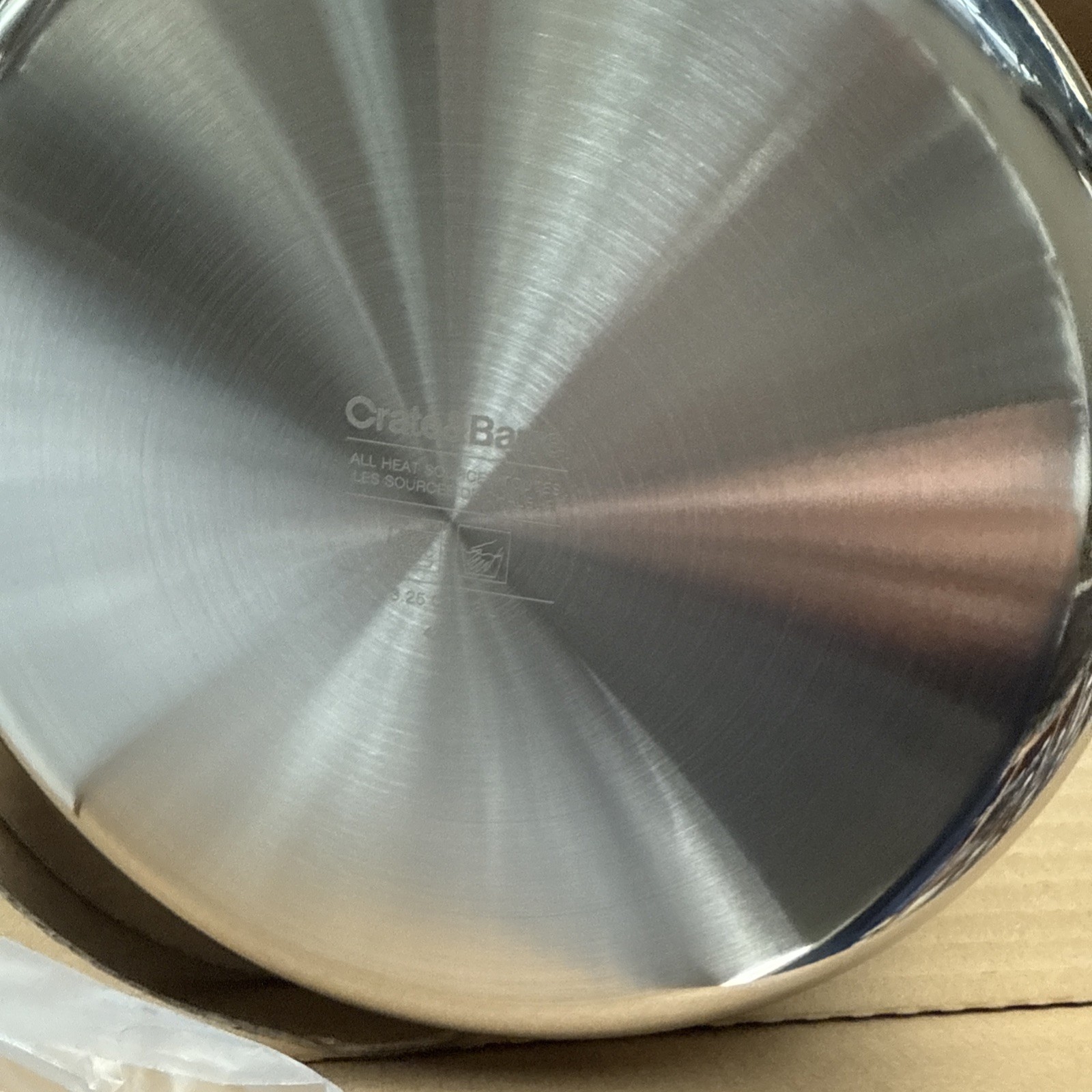 New $190 Crate & Barrel EvenCook Core 3.25 Qt. Stainless Steel Saute Pan w/ Lid