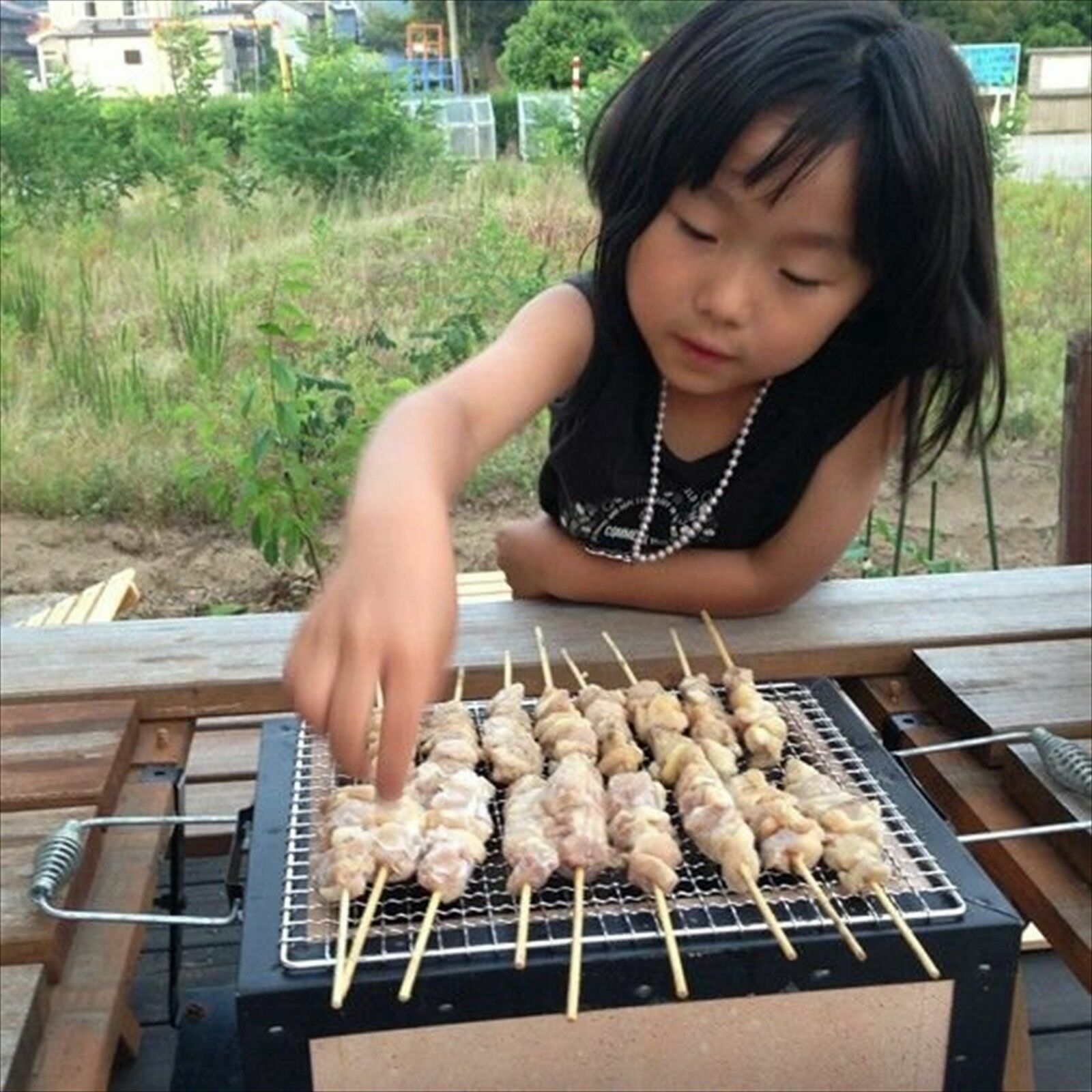 Japan Yakitori BBQ Diatomite Charcoal Grill Barbecue Hibachi Konro 31 x 23cm
