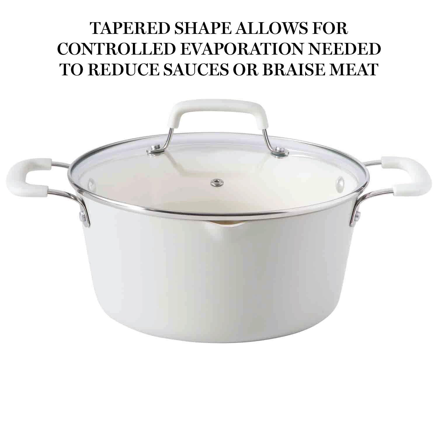 Martha Stewart Heathland Premium Nonstick Pfa Ceramic – Linen White 141567.10