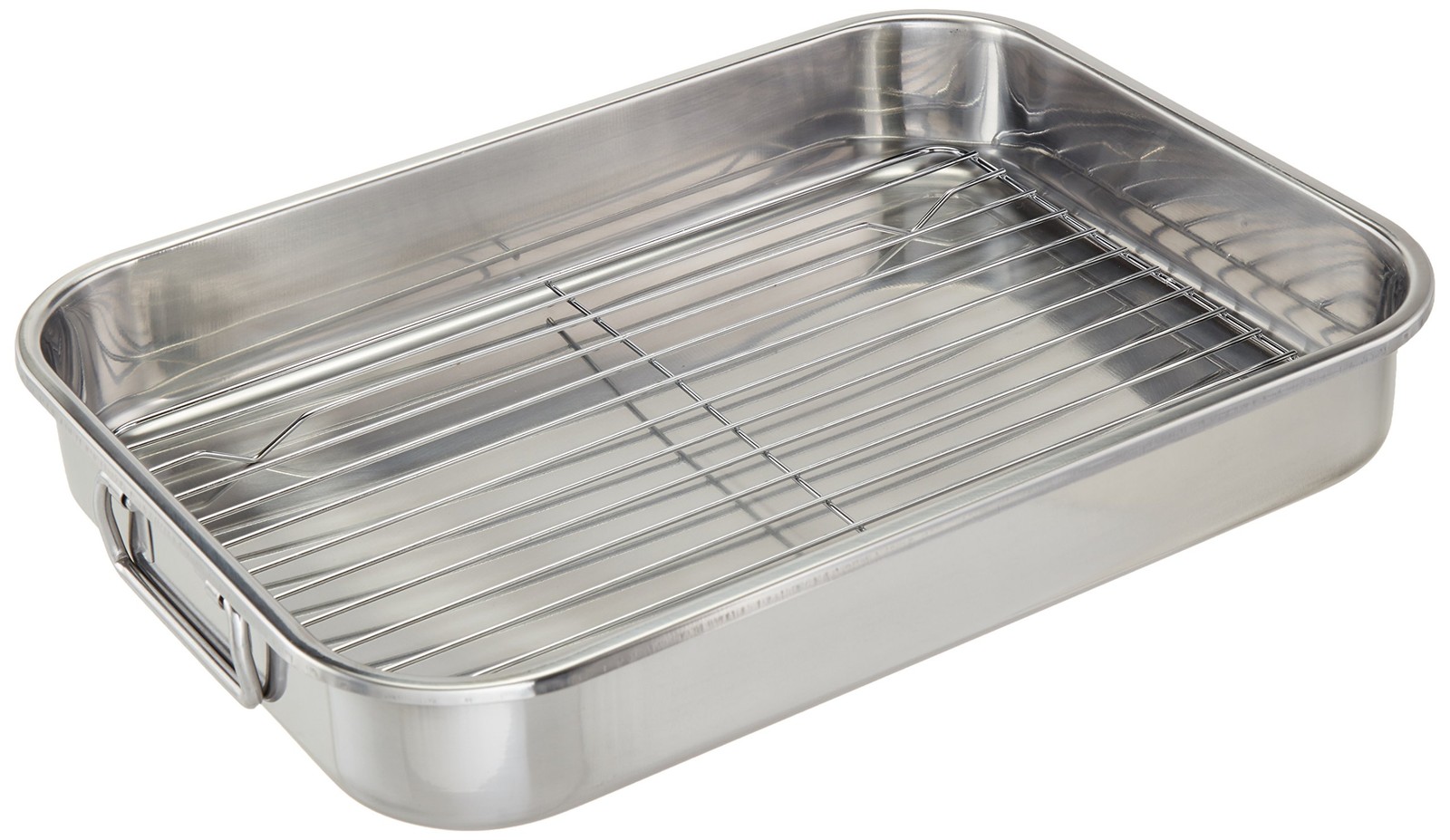 Stainless Steel Roasting Pan, 16 X 12 Inches