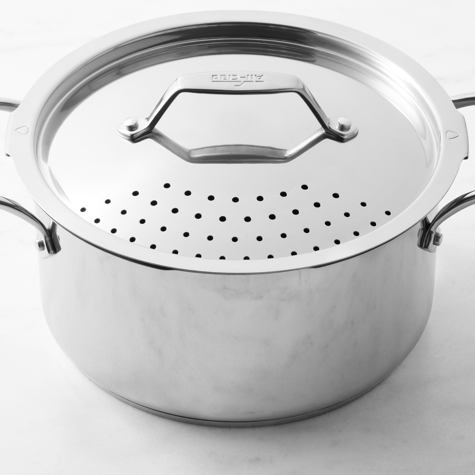 All-Clad Simply Strain Stainless-Steel Multipot with Strainer, 6-Qt.