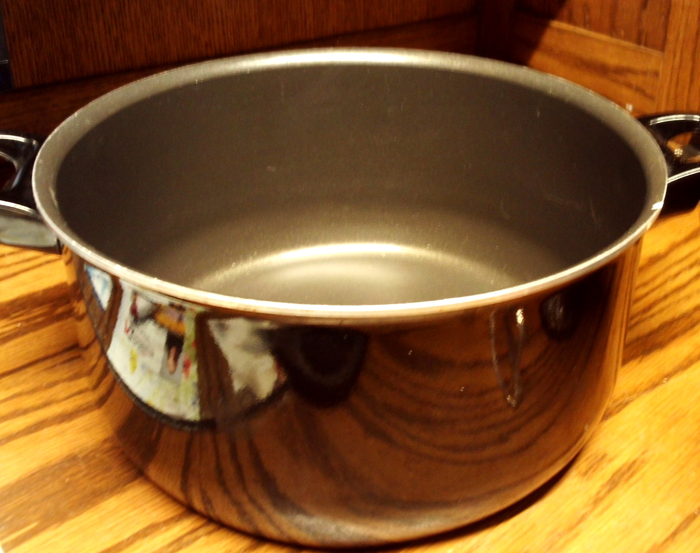 T-Fal Ultrabase 4qt Cooker Stock Pot Double-Handles-Non-Stick Finish Black 1011