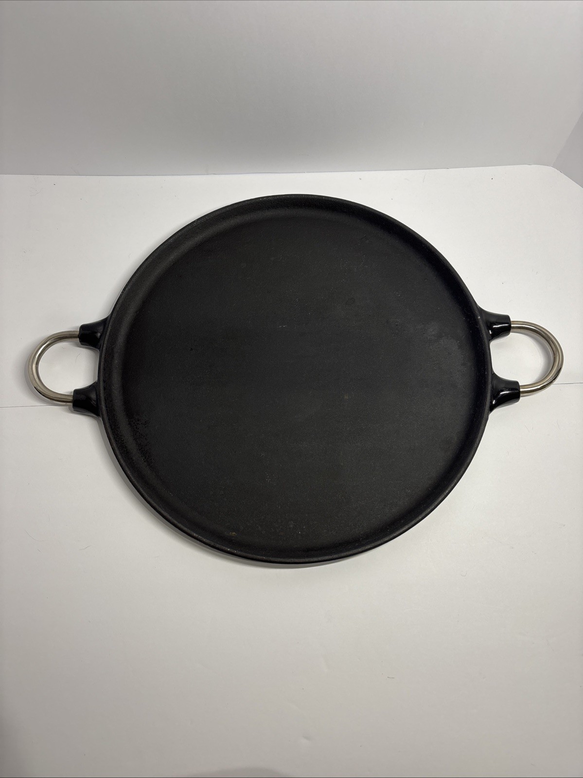 Tim Love Collection (TLC) Enameled Cast Iron Large HEAVY Flat Griddle Pan 13”