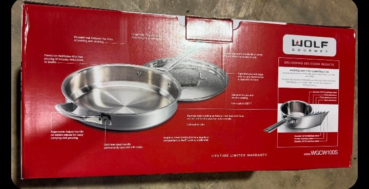 Wolf Gourmet WGCW100S 10 Piece Cookware Set