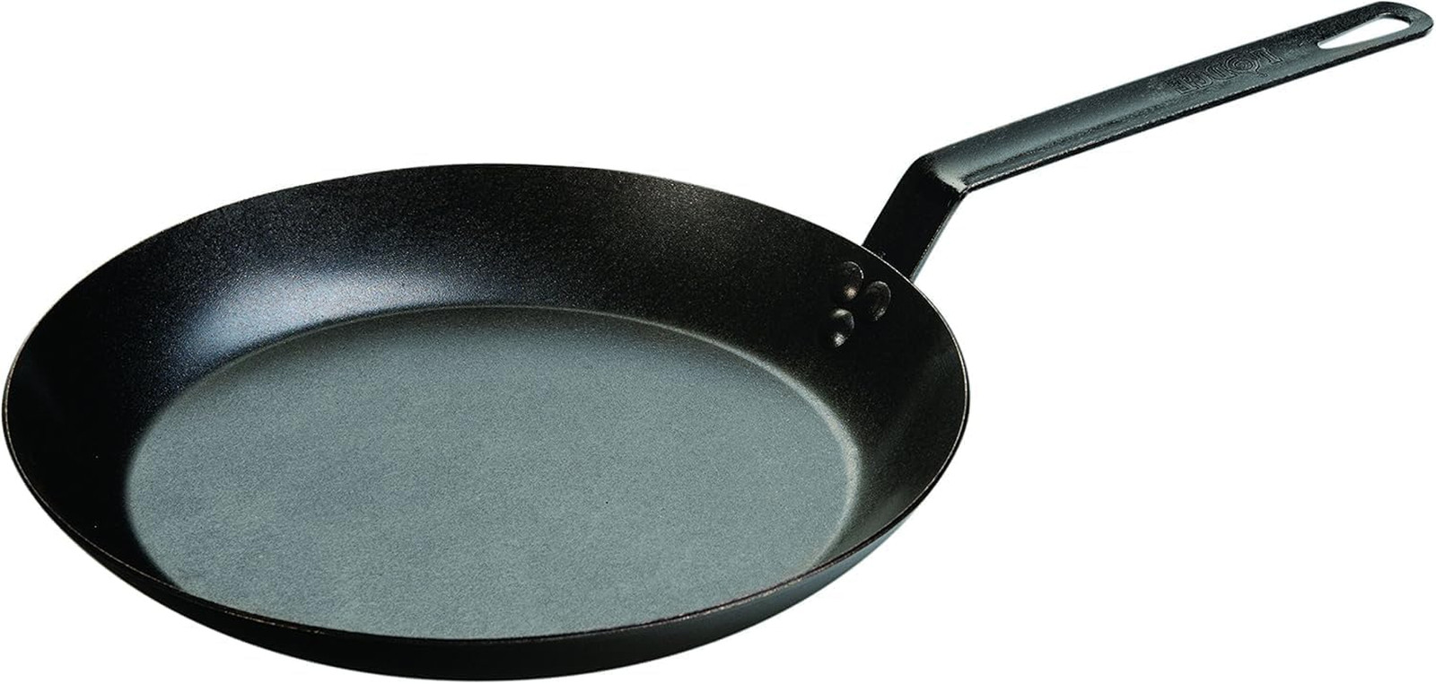 Carbon Steel Skillet, Black/Orange, 12-Inch