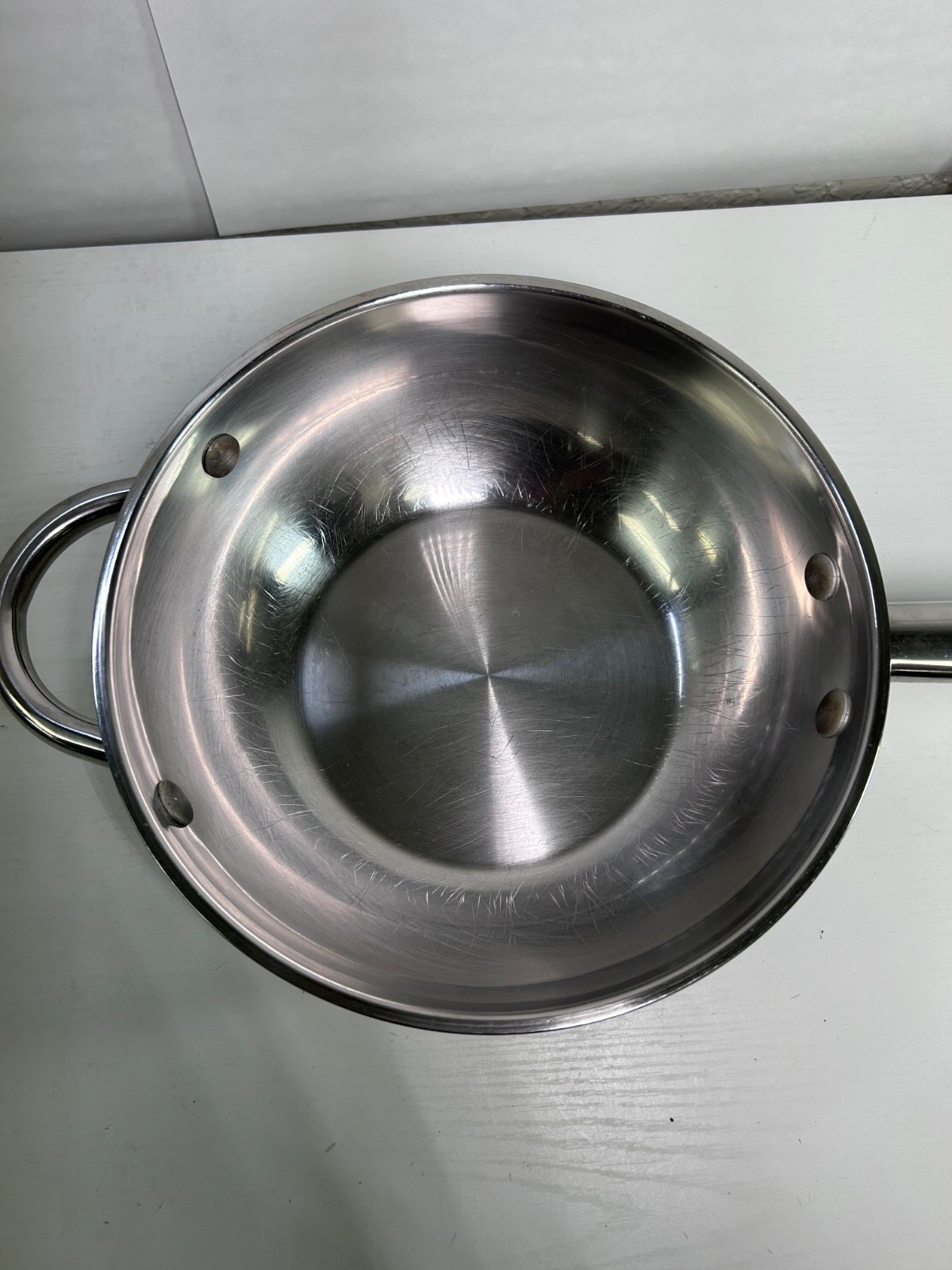 Wolfgang Puck Cafe Collection 18/10 Stainless Steel 10” Stir Fry/Saucier Skillet
